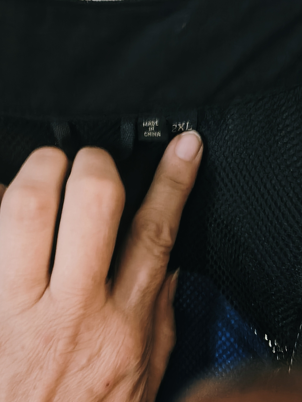 Power Trip Black Men’s Mesh Panel Jacket - - Picture 5 of 6